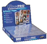 Ultra Pro 9 Pocket Silver Pages